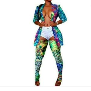 Blazer with leg warmers